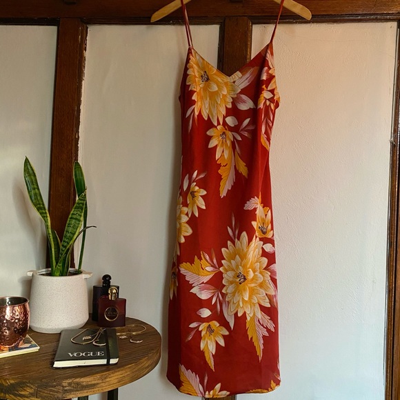 SOLD Floral Sundress, Medium Midi - Picture 1 of 4